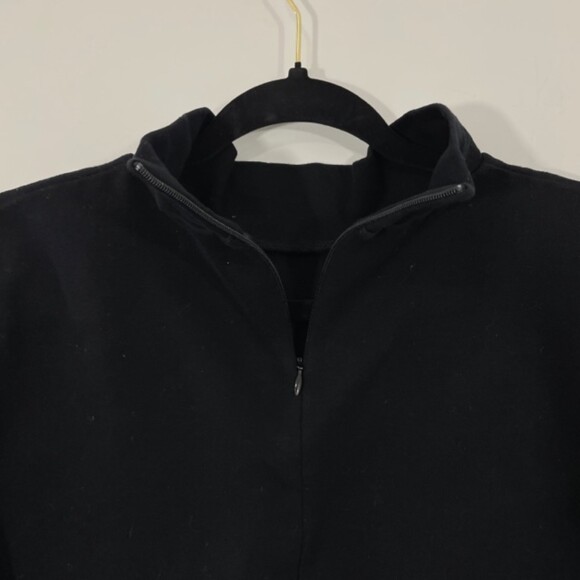 Madewell Painters Black Cropped Mock Neck Pullover Top Size XS - Picture 4 of 6